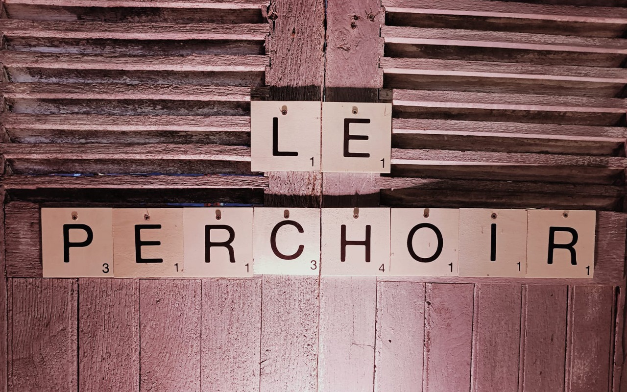 Le perchoir scrabble porte